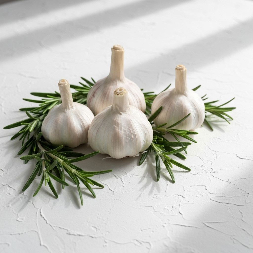 Garlic and herbs